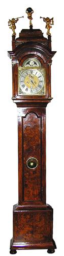 An 18th Century Dutch Mahogany Long Case Clock No. 1535