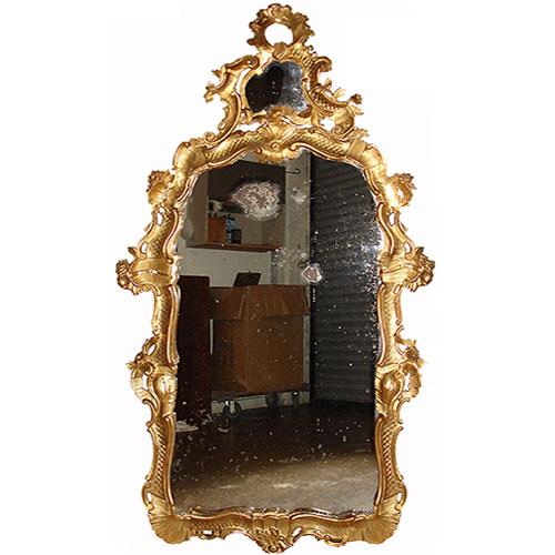 An 18th Century High Rococo Italian Giltwood Mirror No. 2997