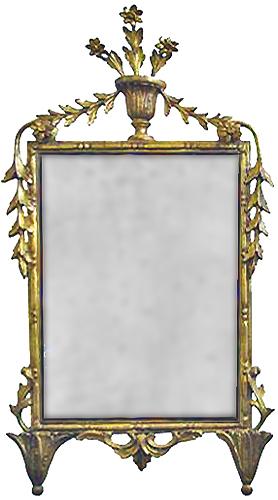 An 18th Century Rococo Giltwood Mirror No. 3173