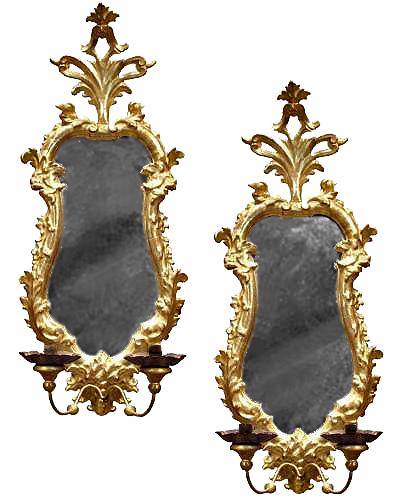 A Pair of 18th Century Giltwood Florentine Mirrors No. 3221