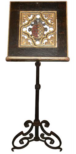 A 17th Century Italian Polychrome and Parcel-Gilt Folio or Music Stand No. 3273