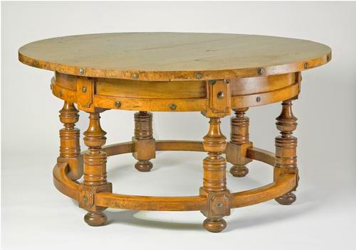 The "Benedictine" Rusticated Country Breakfast or Center Table No. 799