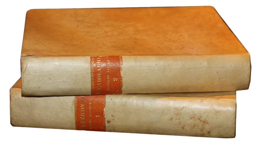 A Set of Two 19th Century Italian-Latin Dictionaries No. 2680