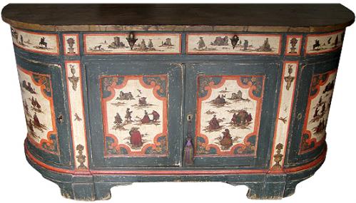 An 18th Century Tuscan Lacca Povera Credenza No. 3849