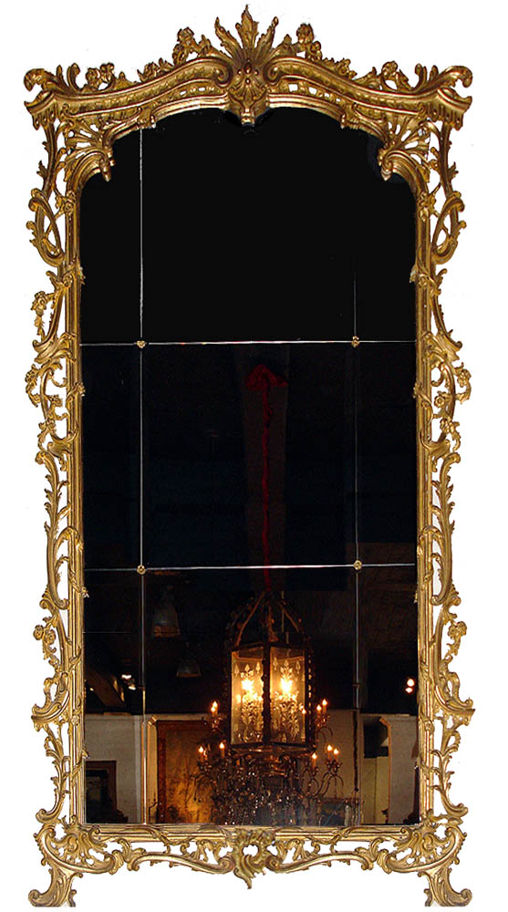 A Monumental Italian 18th Century Giltwood Mirror No. 2961