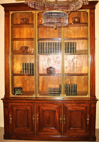 An 18th Century French Mahogany and Bronze Doré Bookcase No. 3765