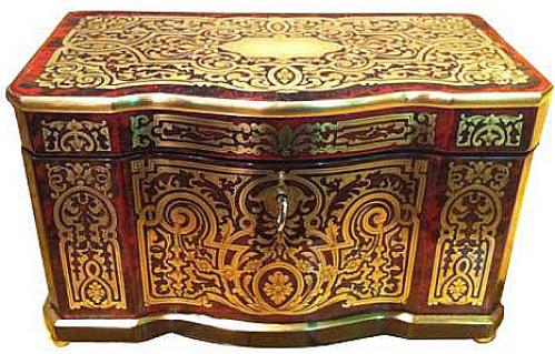 A Mid 19th Century French Boullework Box No. 3833