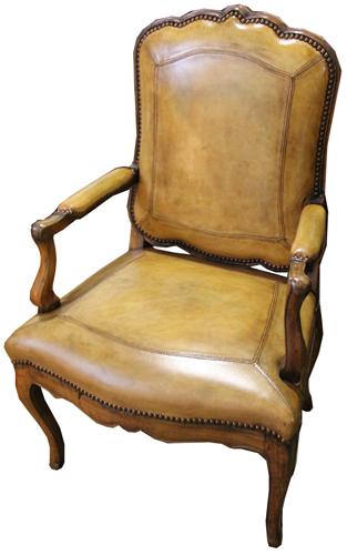 An 18th Century Italian Louis XV Beechwood Armchair No. 4313