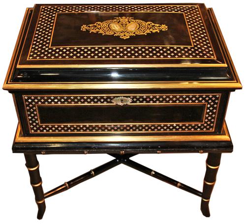 A 19th Century Anglo-Indian Ebonized Box on Stand No. 4461