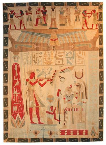 A Large and Unusual Egyptian Revival Wall Hanging No. 4508