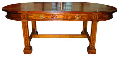 A 19th Century Oval Yew Wood Dining Table No. 1657