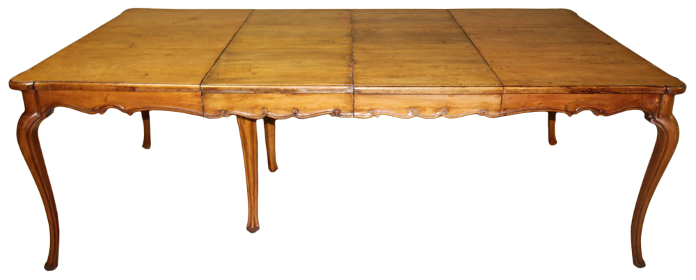 A Late 18th Century French Louis XV Provincial Cherry Dining Table No. 3725