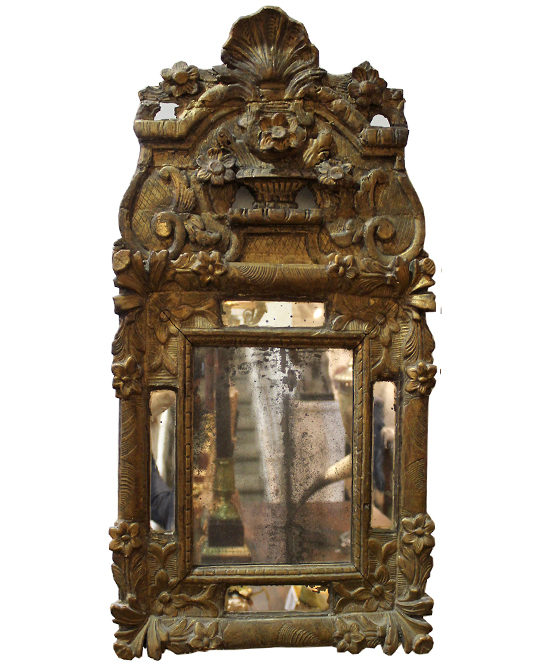 An 18th Century French Rococo Giltwood Mirror No. 4072