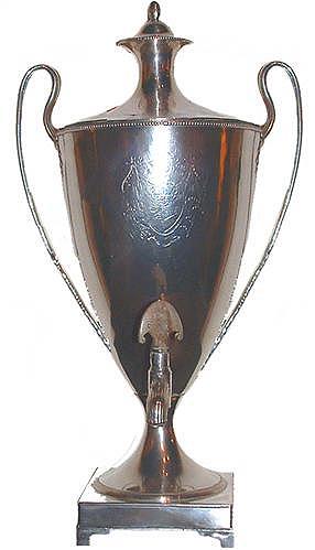 A 19th Century English Silvered Loving Cup Samovar 2494