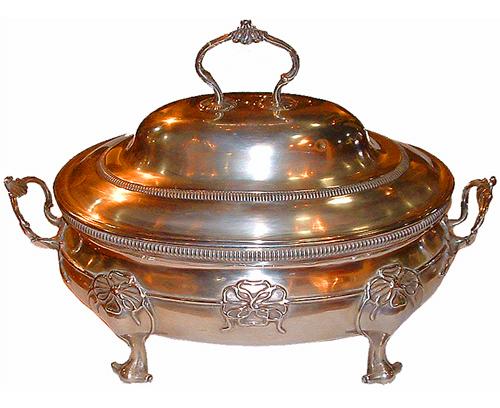 A 19th Century London Silver Chafing Dish No. 2449
