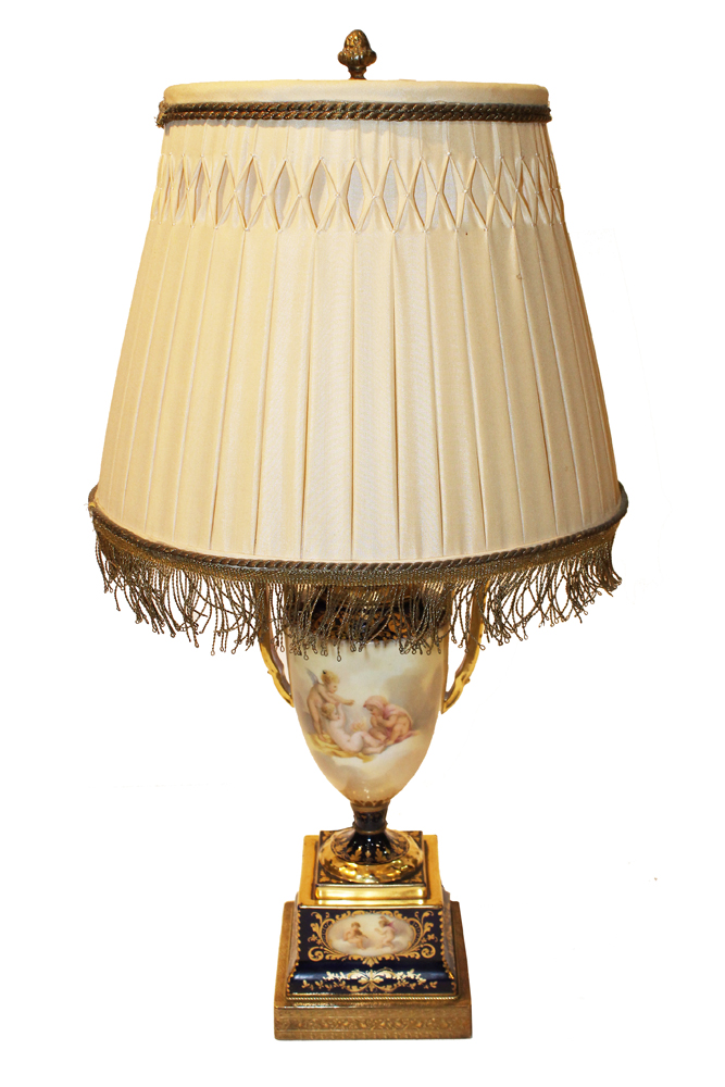 A 19th Century Sèvres Porcelain Urn Now Electrified as a Lamp No. 4251