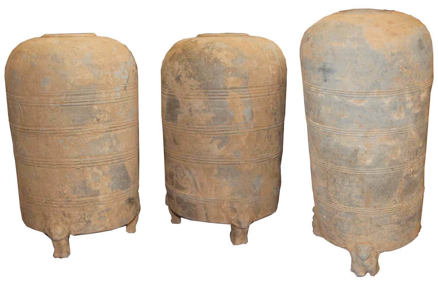 A Collection of Three Chinese Han Dynasty Earthenware Jars No. 4500