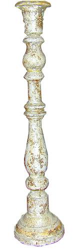 An Italian Carved Polychrome Candlestick No. 426