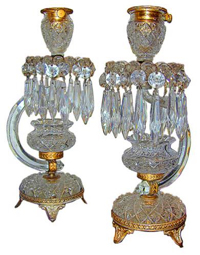 Pair of Cut Leaded Crystal and Ormolu Urns - C. Mariani Antiques ...