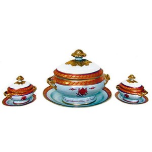 A Fine Set of Matching Soup and Sauce Tureens No. 2104