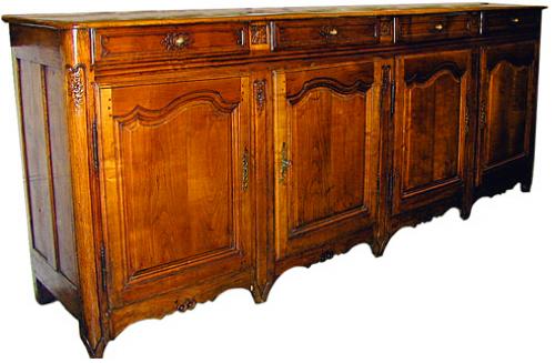 An 18th Century French Provincial Cherry Wood Four-Door Enfilade No. 1053