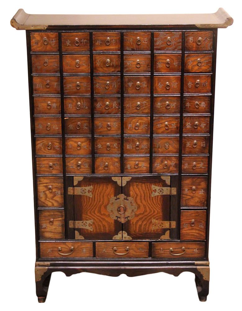 A 19th Century Korean Rosewood Apothecary Chest No. 4639