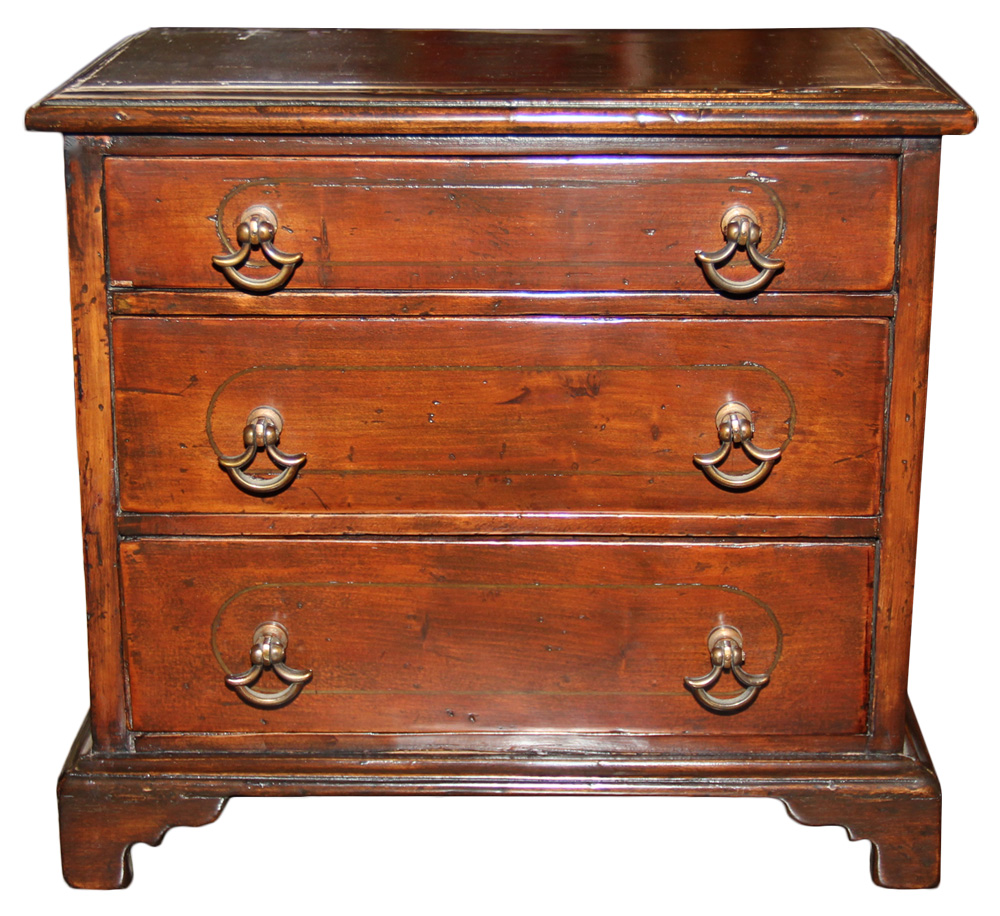 A Diminutive 19th Century English Cabinetmaker's Sample Mahogany Chest No. 98