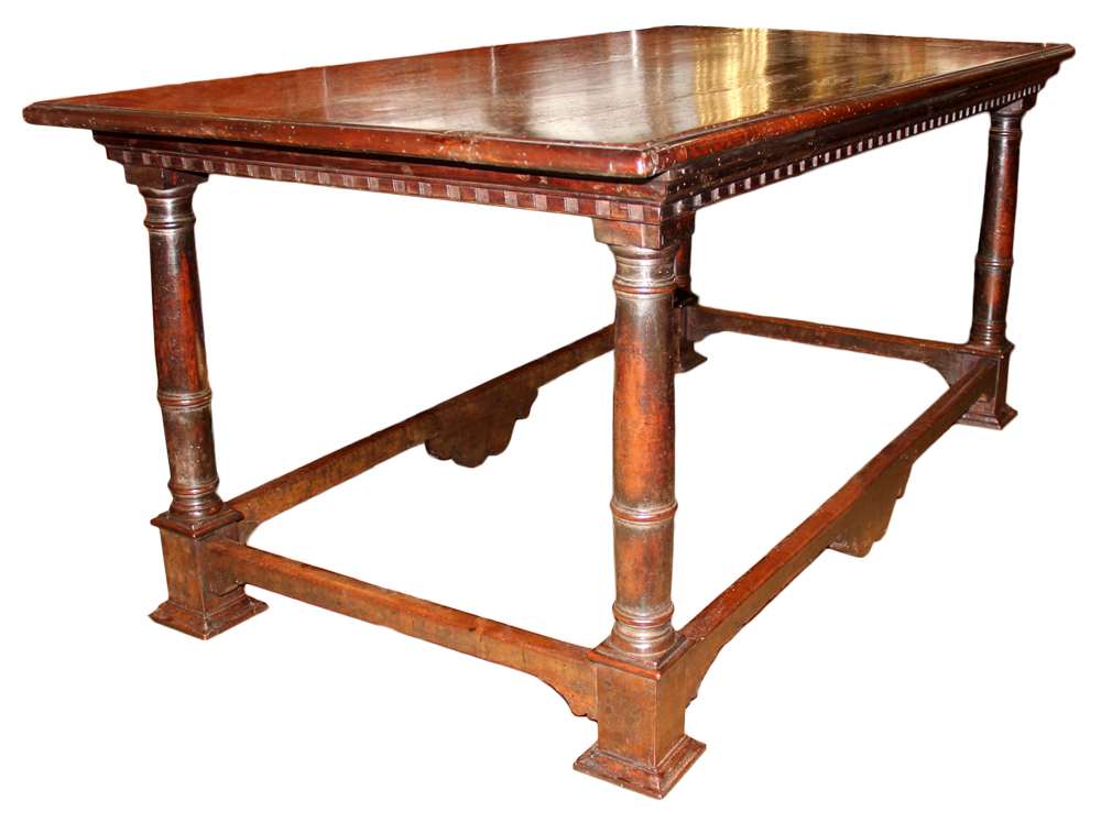 An Early 17th Century Florentine Walnut Library Table No. 4648