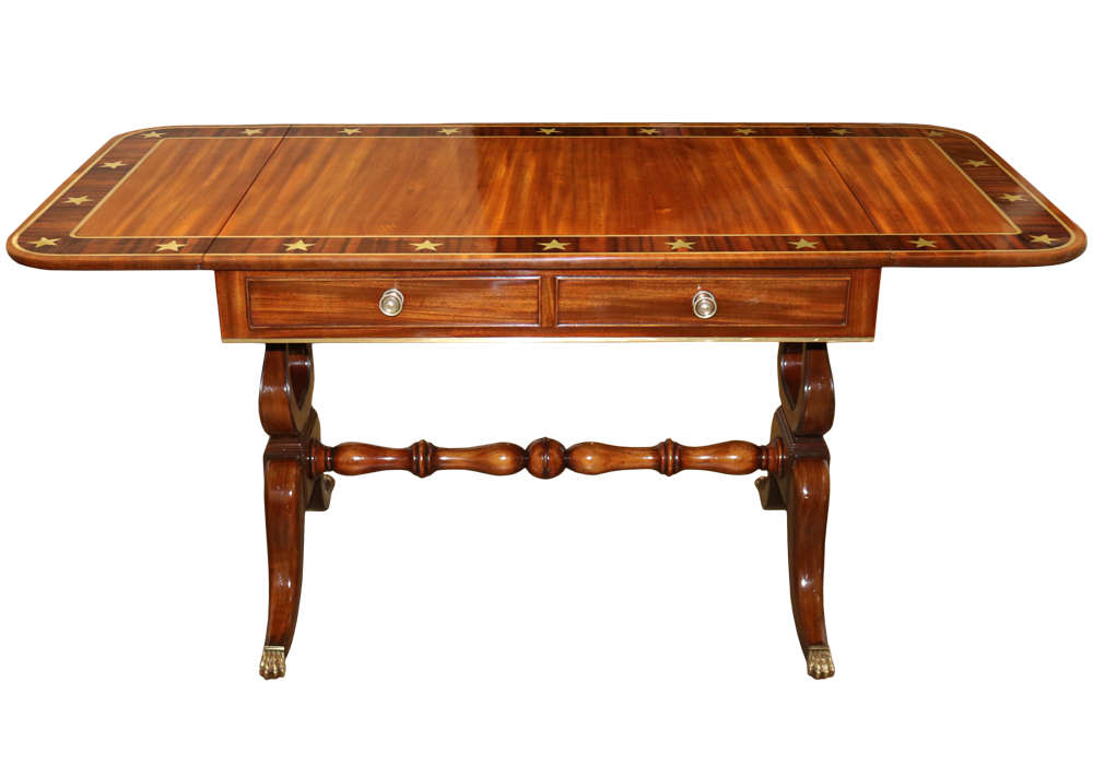 A 19th Century English Regency Mahogany Sofa Table No. 4705