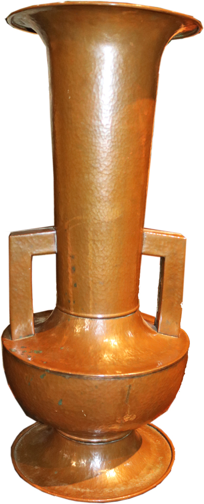 A 20th Century Hammered Copper Amphora No. 4748