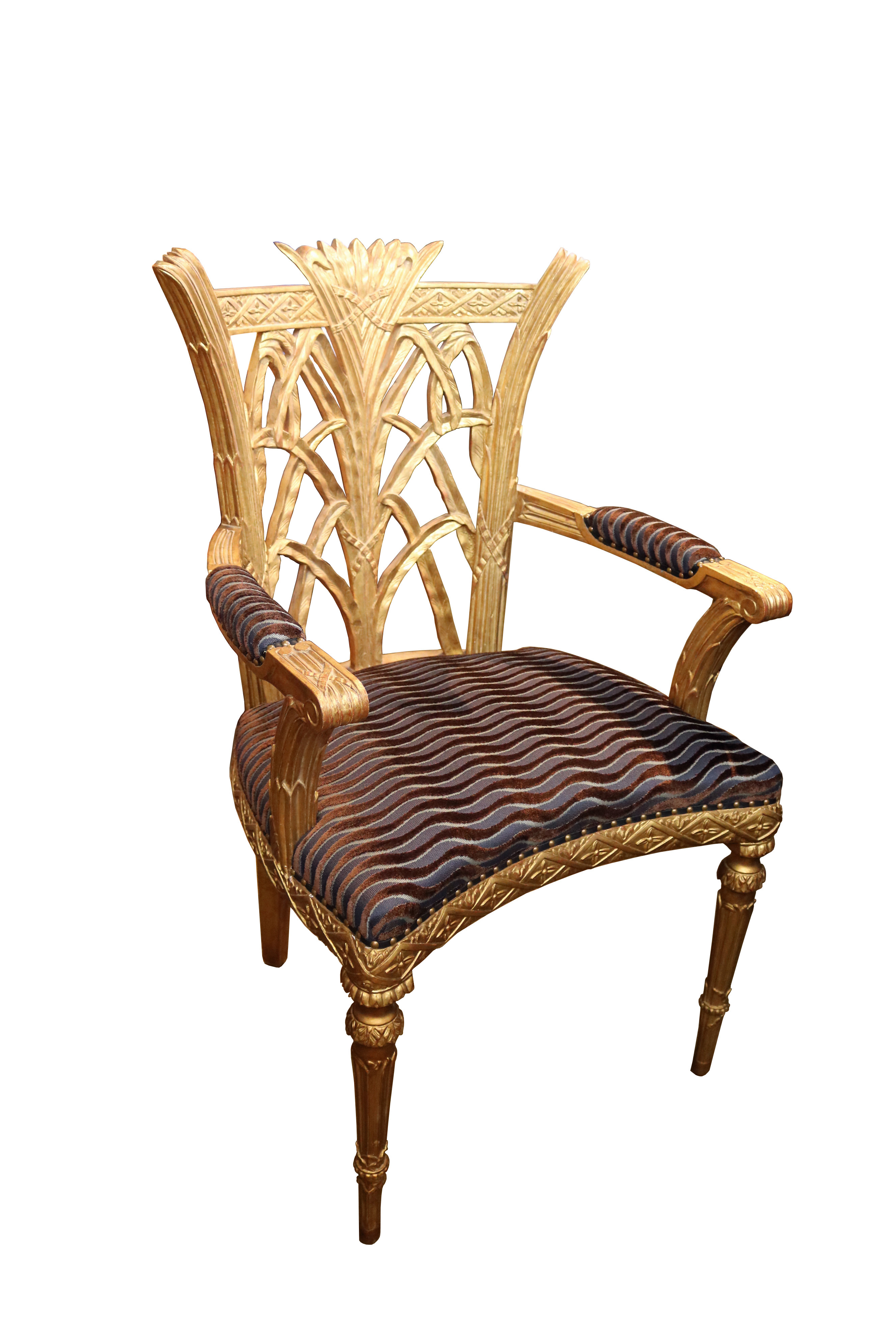 A Set of Ten Gilded Venetian Chairs No.4802