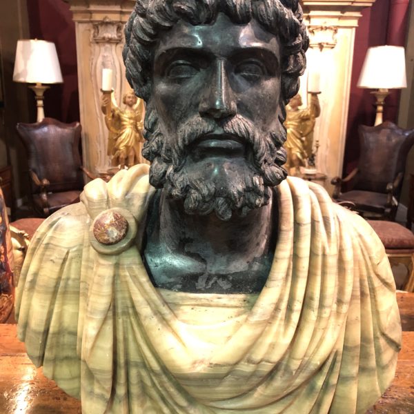 A Very Fine Carved Marble Bust of Emperor Adrian No. 4818