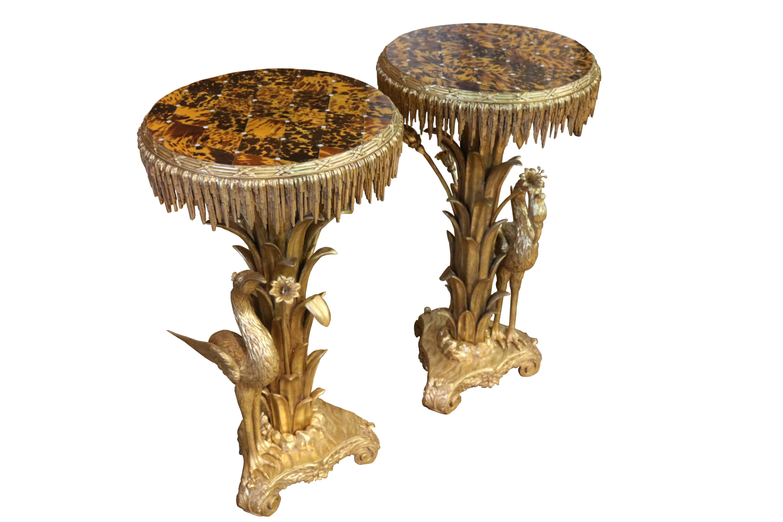 Late 19th Century Pair of Gilded Side Tables No. 4789